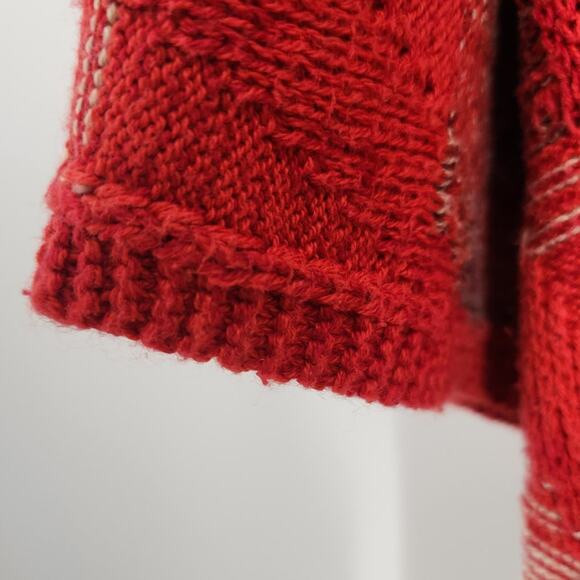 Lucky Brand Fair Isle Open Front Cardigan - Size Medium - Picture 5 of 6